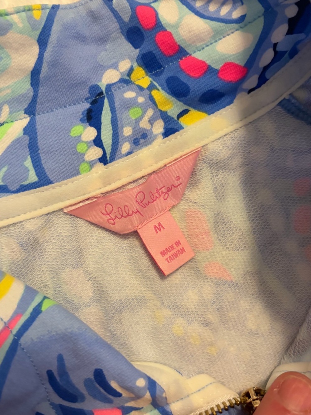 Lilly Pulitzer half zip pullover M - Picture 7 of 9